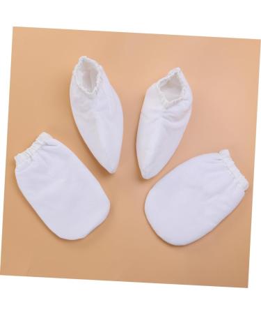 2paires De Paraffine Blancs Pour Soins Des Mains Housse Isolante Pour Bain De Cire Et - Buy Online on GoSupps.com
