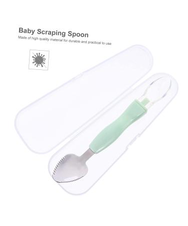 Toddmomy Toddler Cutlery Set - 3-Piece Silicone Baby Food Feeder & Spoon Set - Safe & Easy Eating for Kids - Ideal for Dessert & Feeding - 17x3x1cm - Buy Online on GoSupps.com