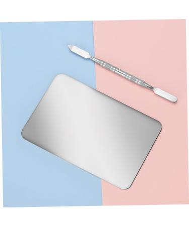 SMASOLO Palette de Maquillage Inox Portable avec Spatule pour M lange de Couleurs pour Pigments Fond de Teint et Vernis Ongles Compacte et L g re pour Usage Professionnel et Voyage - Buy Online on GoSupps.com