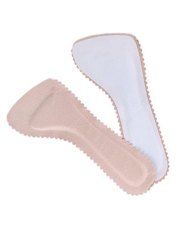 MAGICLULU 1 Pair High Heel Shoe Cushion Inserts Pads 3/4 Women Self Adhesive Heel Inserts Anti-Slip (Pink)