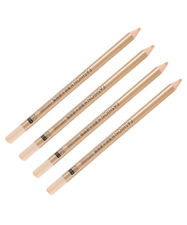 Outanaya 4pcs Concealer Pen Concealer for Makeup Cover up Makeup Concealer Eye Concealer Wooden White 1 g (Pack of 1) White