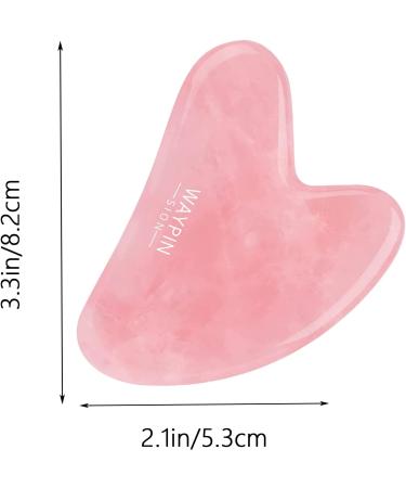 Gua Sha Stone Rose Quartz Tool | Daily Anti-Aging Skin Massage for SPA Therapy - Buy Online on GoSupps.com