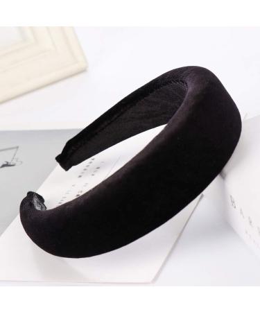 Siwetg Padded Wide Headband for Women - Shiny Velvet in 11 Colors Including Black | Stylish Hair Accessories for Every Occasion - Buy Online on GoSupps.com