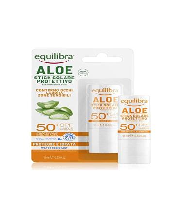 Equilibra Equilibra Solari Aloe Stick Sun Protection SPF 50+ Sun Stick with Aloe Vera to Protect Sensitive Areas for Eyes Lips Nose Ears Tattoos in and Spots 12