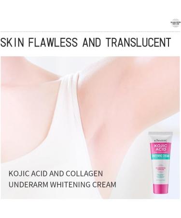 Kojic Acid Whitening Body Cream Collagen Cream for Armpits Knees Elbows Inner Thigh Intimate Areas Daily Moisturizing Brightening Cream 50g - Buy Online on GoSupps.com