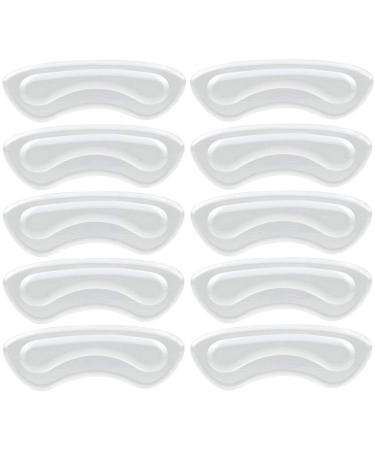 Heel Grips Gel Heel Liners for Women Men Heel Pads Cushion Inserts Slippage Grips for Loose Shoes Anti-Blister Clear (5 Pairs)