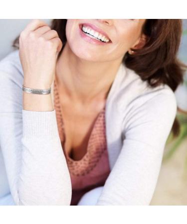 YINOX Adjustable Magnetic Copper Ring Jewelry Set - Antique Silver Bracelet for Arthritis Relief | Fashion for Women & Men - Buy Online on GoSupps.com