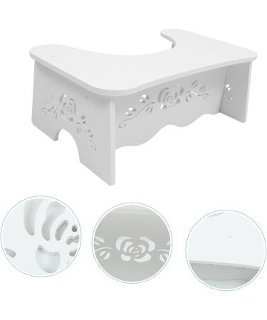 NOLITOY Children's Toilet Stool - Step Stool for Kids Bathroom Footstool Spa Booster Pad White - 47.5x27.5x17.5CM - Buy Online on GoSupps.com