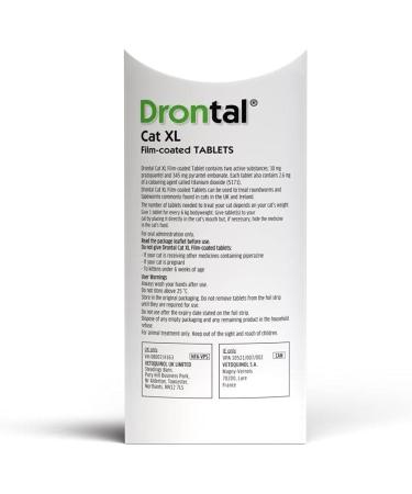 Drontal Cat XL Wormer single tablet - Buy Online on GoSupps.com