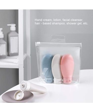 Silicone Base Travel Bottles Set - 3 PCS Leakproof Empty Shampoo & Lotion Containers for Trips & Home Use - Buy Online on GoSupps.com