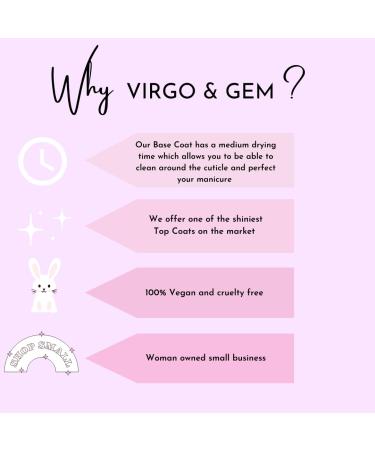 Virgo & Gem 15ml Dip Powder Base Coat Top Coat Activator & Brush Saver - Best Quality for Durable Nails | International Shipping - Buy Online on GoSupps.com