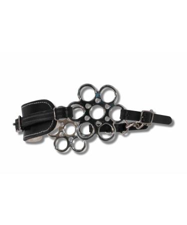AMKA Hackamore Flora with Flower Wheel soft padded bitless bridle brown - Buy Online on GoSupps.com