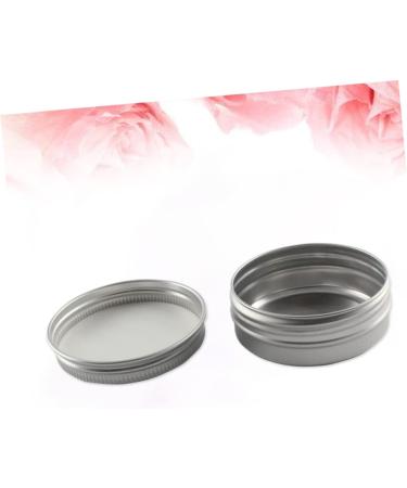 VINTORKY Box Tea Containers Candy Containers for Kitchen Tea Canister Containers with Lids Balm Cosmetic Jars Trip Lotion Aluminium Jar Purses Cream Jars with Lids Travel Metal Candle Size 2 Silver - Buy Online on GoSupps.com