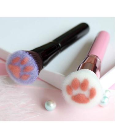 Professional Cat Paw Makeup Brush Soft Fiber Bristles for Perfect Blending Suitable for Foundation Pre Makeup and Repairing (b) - Buy Online on GoSupps.com