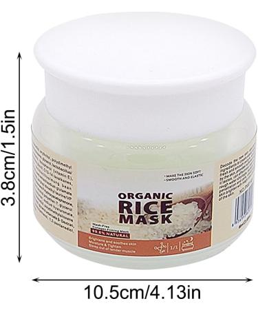  Duqulle Rice Face Gel Soft Moisturizing Non-Sticky Face Skin Face Mask Leave-In Face Masks for Women Girls for Business Travel Home Dorm Duqulle - Buy Online on GoSupps.com