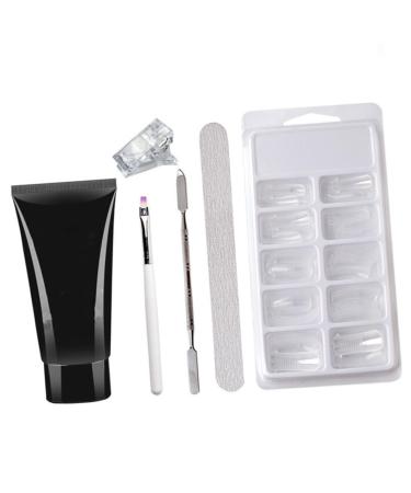 POPETPOP 1Set Set nail extension glue set nail polish gel kit poly nail gel slip solution nail enhancement trial kit nail extension kit Nail Art Tool plastic sanding bar lengthen