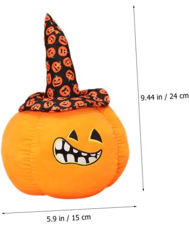 BESTonZON Pumpkin Pillow Pumpkin Throw Fluffy Pumpkin Cute Sofa Pumpkin Shaped Lovely Pumpkin Cute Plush Halloween Stuffed Pumpkin Decorations Elastic Fleece Child Cartoon As Shown 2 24X15X10CM - Buy Online on GoSupps.com