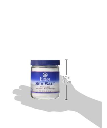 Eden Sea Salt - Hand Harvested Portuguese, Fine Grind, 16 oz Glass Bottle - Buy Online on GoSupps.com