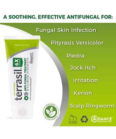 Terrasil Anti-fungal Treatment 50gm Max + Antifungal Cleansing Soap | 6X Faster Healing with Natural Clotrimazole | Soothing Relief for Infections - Buy Online on GoSupps.com
