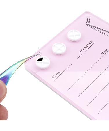 Acrylic Eyelash Extension Tray - Grafting & Organizer with Scale Lines Glue Holder & Magnetic Tweezer Holder - Pink Eyelash Extension Tools for Professional Use - Buy Online on GoSupps.com