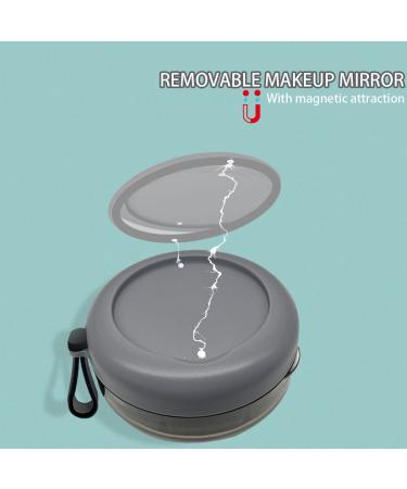 Denture Case Portable Denture Bath Box with Strainer & Mirror (Grey) - No-Leak Design - Buy Online on GoSupps.com