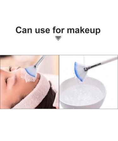 Beaupretty 8pcs Fan Mask Brush Set - Eyelash Tools & Makeup Applicator for Mascara & Facial Masks - Premium Artificial Fiber - Black & White - Buy Online on GoSupps.com