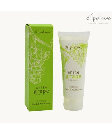 Di Palomo Vegan White Grape & Aloe Hand & Nail Cream 75ml - Moisturizing Hand & Cuticle Cream for Very Dry Hands - Unisex Formula for Hand & Nail Care - Buy Online on GoSupps.com