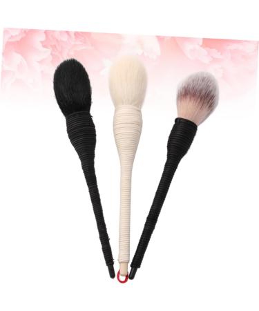 Beaupretty Ratan Powder Brush Travel Powder Brush Stippling brush Blending Cosmetic Brush buffing brush liquid brush Powder Large brush portable tool Wool - Buy Online on GoSupps.com