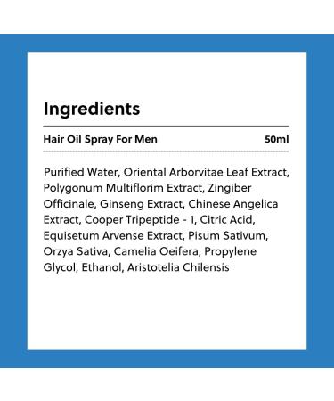 Men's Hair Regrowth Spray | Advanced Hair Loss Solution | Non-Greasy Hormone-Free Formula for Promoting Hair Growth & Strengthening - Buy Online on GoSupps.com