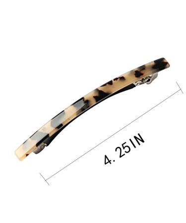 LUFOX 2 Pcs Handmade Celluloid Onyx Hair Pins - Elegant 4 Inch Hair Barrettes for Women/Girls - Buy Online on GoSupps.com
