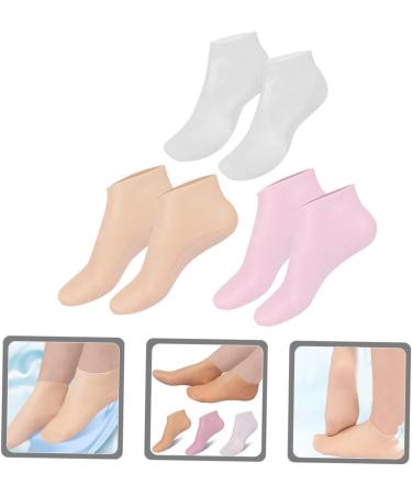 POPETPOP 3 Pairs Moisturizing Socks Foot Lotion Hydrating Lotion Silicone Socks Foot Care Gel Socks for Dry Cracked Feet Women Non Socks Lotion Socks Sole of Foot Sebs Casual Socks - Buy Online on GoSupps.com