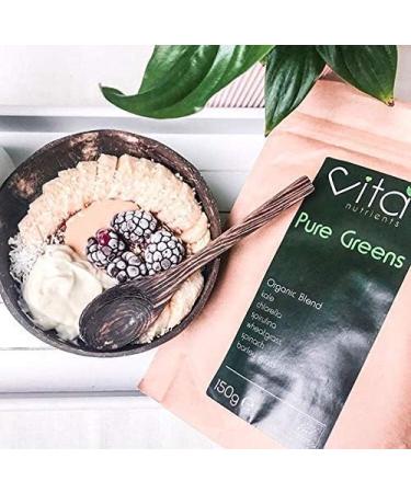 Pure Greens Superfood Powder 150g Organic Blend of 6 Plant Based Super Greens Vegan & Gluten Free Vitamin, Fibre & Mineral Rich Made in UK - Buy Online on GoSupps.com