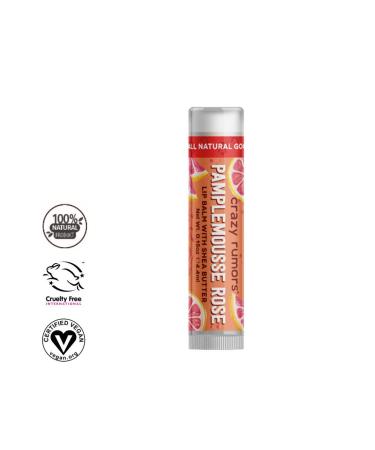 Crazy Rumors Grapefruit Lip Balm - 100% Natural & Vegan | Moisturizing Pink Lip Care for All Skin Types - Buy Online on GoSupps.com