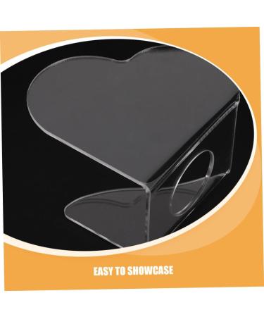 Ipetboom 2 Pi ces Palette de Nail Art Transparente Acrylique Forme C ur Plateau M lange Vernis Ongles Portable et Pratique avec Pr sentoir pour Accessoires Manucure et Salon Professionnel - Buy Online on GoSupps.com