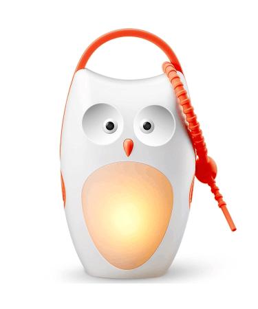 SOAIY White Noise Machine, Portable Sound Machine for Baby with Night Light, 8 Soothing Sounds and 3 Timers for Traveling, Sleeping Orange