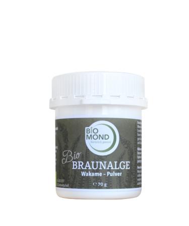 ORGANIC Brown Algae Wakame Kelp BIOMOND Powder 70 g Pharmacist Quality Natural Iodine Source