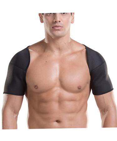 FRCOLOR 2pcs Double Shoulder Brace for Men - Weightlifting & Sports Protective Gear - XL Black Seamless Fitness Braces - Buy Online on GoSupps.com