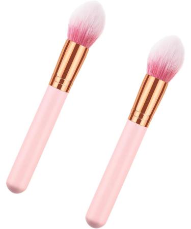 FOYTOKI 2pcs Powder Brush Makeup Brush for Woman Cosmetic Brush Professional Makeup Brush Highlighter Wooden - Buy Online on GoSupps.com