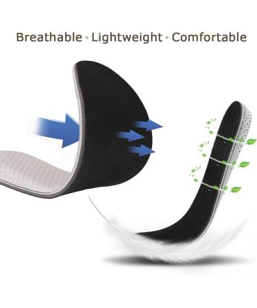 Height Increase Insoles for Men & Women - Anti-Slip Comfort Arch Support Memory Foam Inserts (EU 35-43) - 2cm Heel Lift - Buy Online on GoSupps.com