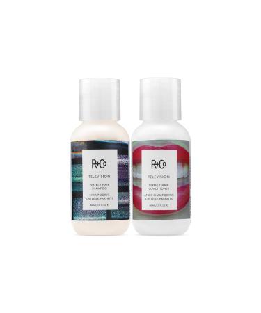 R+Co Television Perfect Hair Shampoo 1.7 Fl Oz Television Perfect Hair Conditioner Travel 2 Fl Oz