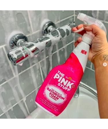 The Pink Stuff The Miracle Bathroom Foam Cleaner Spray 2Pk x 750ml + The Pink Stuff The Miracle Toilet Cleaner Gel 2Pk x 750ml + Our Gift for You: Organza Bag Size: 9x7x0.1cm - Buy Online on GoSupps.com