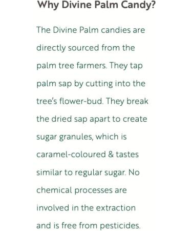 The Divine Foods | Palm Candy | Natural Sweetener Sugar Alternative | Unrefined | Candy for Coffee Tea & Recipes | Vegan | Natural | Non - GMO | Panakarkandu (250 gm) - Buy Online on GoSupps.com