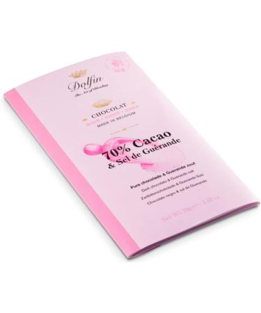  Dolfin Dolfin | Dark Chocolate 70% and Gu rande Salt | 70% Cocoa Bar with Salt Flowers - 1 x 70 Gr - Buy Online on GoSupps.com