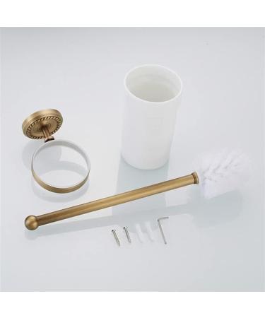 Bathroom Toilet Bowl Brush and Holder Bathroom Cleaning Bathroom Hardware Pendant European-Style Bathroom Copper Ceramic Ttoilet Cup Set Wall-Mounted - Buy Online on GoSupps.com