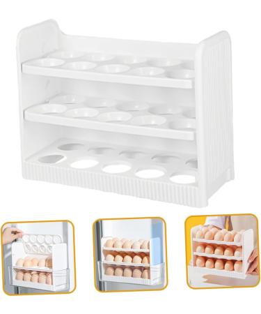 Uonlytech Egg Storage Box Plastic Egg Holder Plastic Eggs Reusable Egg Cartons Egg Tray Multi-layer Crisper - Buy Online on GoSupps.com