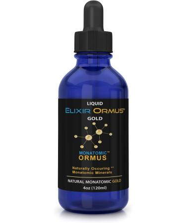 3 Leaf Naturals Elixir ORMUS - 4oz - Monoatomic Gold - Manna, Memory AID, Energetically, Monatomic White Powder Gold, Vitality - Gold, Platinum