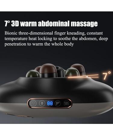 Rkxkj Abdominal Massage Device - Bian Stone 3 Modes & Speeds Hot Compress for Flatulence Relief - Buy Online on GoSupps.com