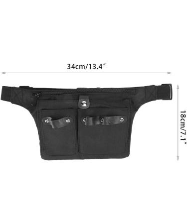 YAOGOHUA Multi Functional Portable Scissors Waist Bag Hair Clip Comb Hairdressing Tool Storage Bag Black - Buy Online on GoSupps.com
