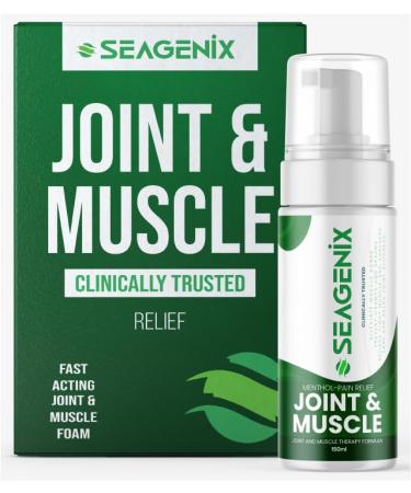 Seagenix Menthol Relief Muscle and Joint Foam - Magnesium Spray Menthol Formula - Joint and Muscle Relief Relax Tight Muscles Ease Muscle Cramps Fast - All Natural Relief for Legs Neck Back.