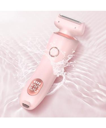 AZURAOKEY Electric Shaver for Women Legs 2-IN-1 Lady Razors Waterproof Wet or Dry Rechargeable Portable Ladies Body Hair Trimmer for Leg Arm Face Pubic Area Cordless Bikini Trimmer Blue - Buy Online on GoSupps.com